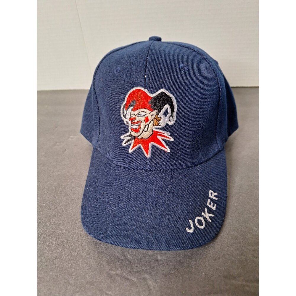 Joker Blue One Size Embroidered Adjustable Hat